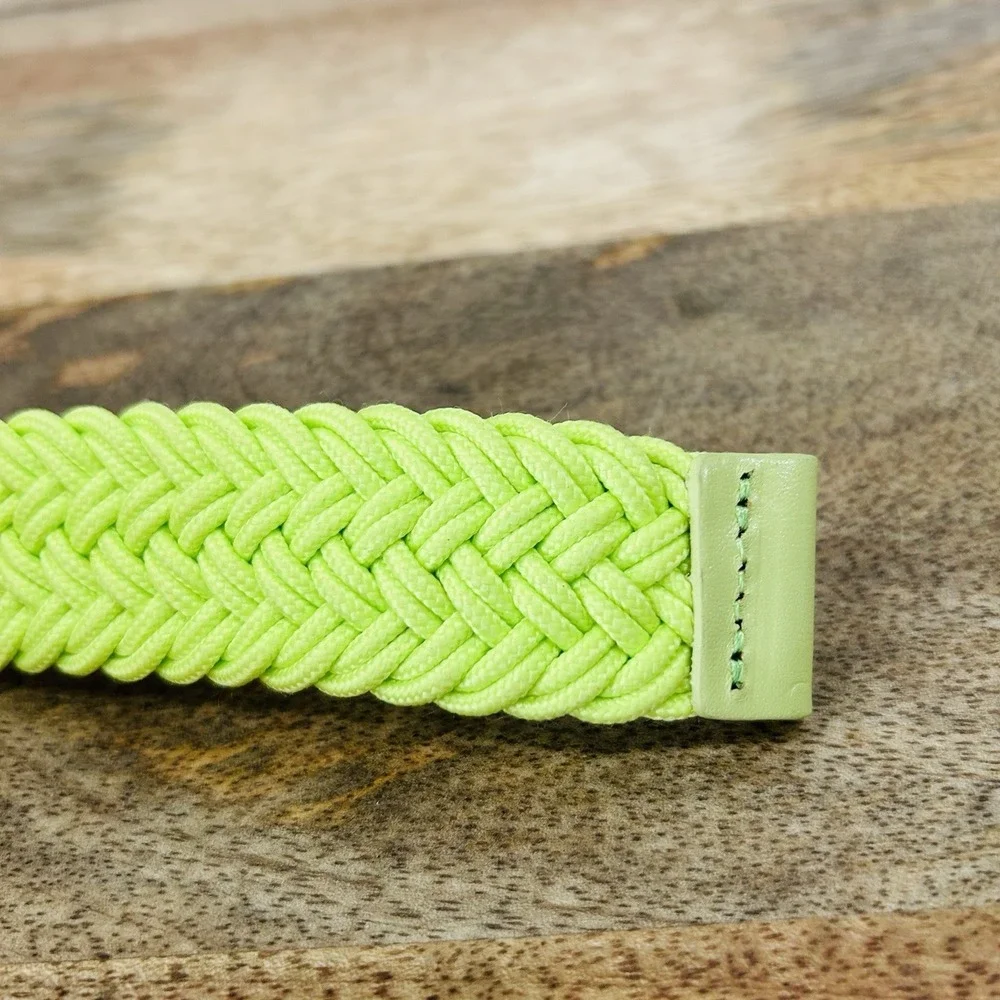Vineyard Vines Neon Yellow Woven Belt Youth Large 40